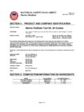 MATERIAL SAFETY DATA SHEET MSDS: 955 Marine …