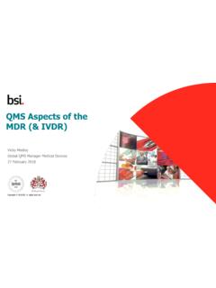 QMS Aspects of the MDR (&amp; IVDR) - BSI Group