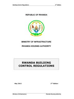 RWANDA BUILDING CONTROL REGULATIONS