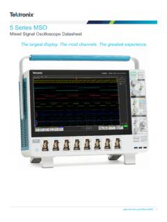 5 Series Mixed Signal Oscilloscope Datasheet