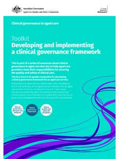 Toolkit Developing and implementing a ... - Aged Care Quality
