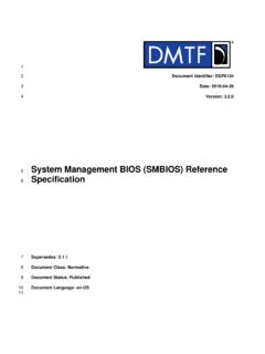 System Management BIOS (SMBIOS) Reference 6 …