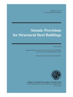 Seismic Provisions for Structural Steel Buildings - AISC