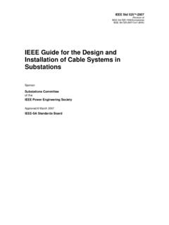 IEEE Guide for the Design and Installation of Cable ...