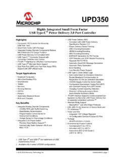 UPD350 Data Sheet - Microchip Technology