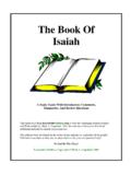 The Book Of Isaiah - Executable Outlines