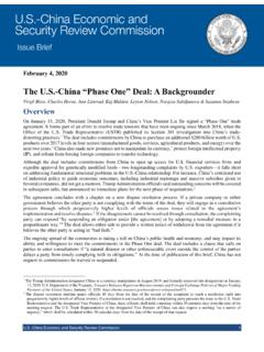 The U.S.-China “Phase One” Deal: A Backgrounder