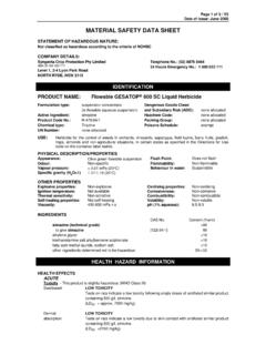 MATERIAL SAFETY DATA SHEET - HerbiGuide - Home