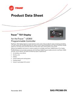 Product Data Sheet - Trane