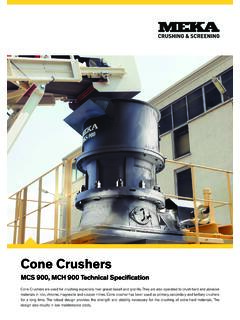 Cone Crushers - MEKA