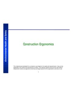 OR-OSHA Construction Ergonomics Presentation