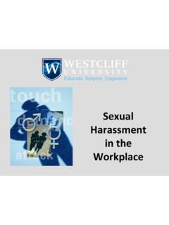 PowerPoint Presentation - Sexual Harassment in the …