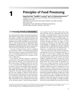 1 Principles of Food Processing - NFSC Faculty …
