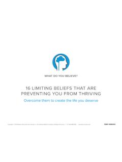 16 LIMITING BELIEFS THAT ARE PREVENTING YOU ... - Tony …