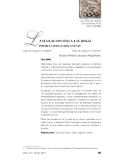 A EDUCACION F&#237;SICA Y EL JUEGO - UNMSM