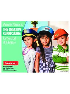 THE CREATIVE CURRICULUM - lakeshorelearning.com