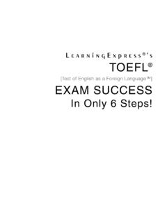 TOEFL Exam Success - ELEKTRON KİTABXANA