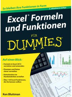 Excel Formeln und Funktionen f&#252;r Dummies – Schummelseite