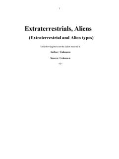 Extraterrestrials,Aliens - Campbell M Gold.com Home