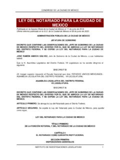 LEY DEL NOTARIADO PARA LA CIUDAD DE MEXICO