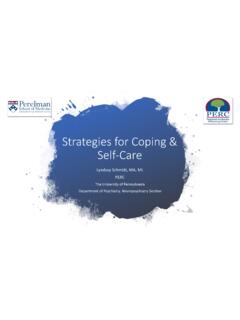 Strategies for Coping &amp; Self-Care