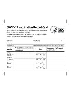 COVID-19 Vaccination Record Card - Adam Curry