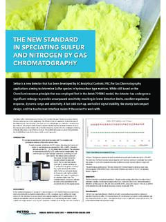 THE NEW STANDARD IN SPECIATING SULFUR AND …