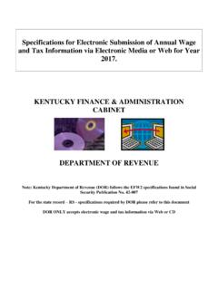Specifications for Electronic Submission of Annual Wage and …