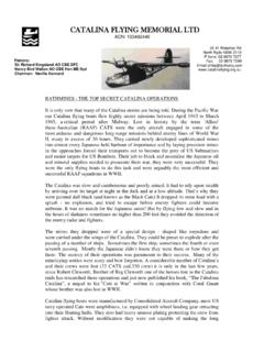 CATALINA PFLYING MEMORIAL (PBY) LTD
