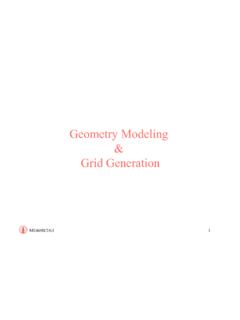 Geometry Modeling Grid Generation - Stanford University