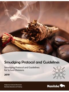 Smudging Protocol and Guidelines - Province of Manitoba