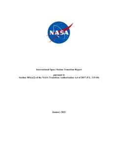 International Space Station Transition Report - January 2022