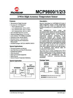 MCP9800/1/2/3, 2-Wire High-Accuracy Temperature Sensor ...