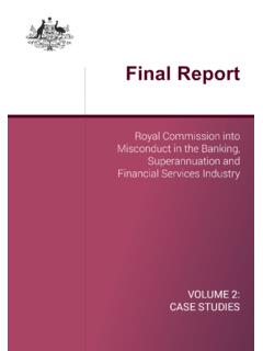 Final Report - Volume 2: Case Studies