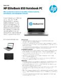 Data sheet HP EliteBook 850 Notebook PC