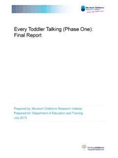 Every Toddler Talking Phase 1 Final Report