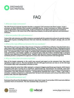 FAQ - Greenhouse Gas Protocol