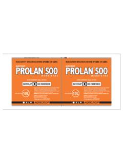 Agricrop Prolan 500 Herbicide Relevant Label …