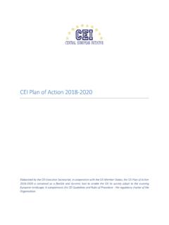 CEI Plan of Action 2018-2020 - mvep.hr