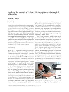Applying the Methods of Evidence Photography to ...