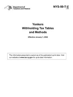 NYS-50-T-Y Yonkers Withholding Tax Tables and Methods ...