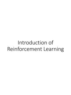 Introduction of Reinforcement Learning - 國立臺灣大學