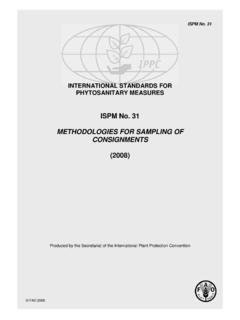 ISPM No. 31 METHODOLOGIES FOR SAMPLING OF …