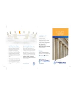 Court Clinic cover - Home Page - Central Clinic