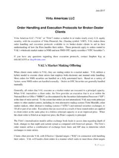 Virtu Americas LLC Order Handling and Execution Protocols ...