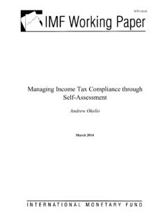 Managing Income Tax Compliance through Self …