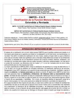 GMFCS – E &amp; R Clasificaci&#243;n de la Funci&#243;n Motora Gruesa ...