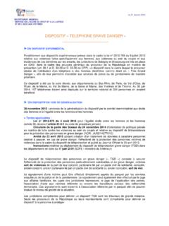 DISPOSITIF TELEPHONE GRAVE DANGER - justice.gouv.fr