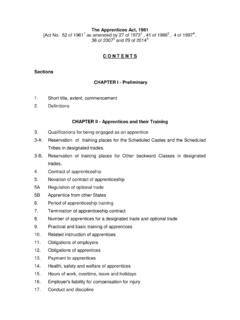 The Apprentices Act, 1961 [Act No. 52 of 19611 2 3 4 5 6