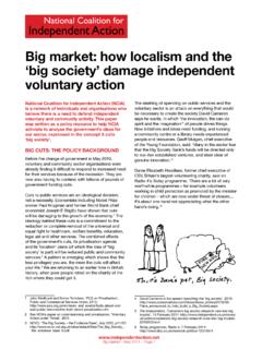 Big market: how localism and the ‘big society’ damage ...